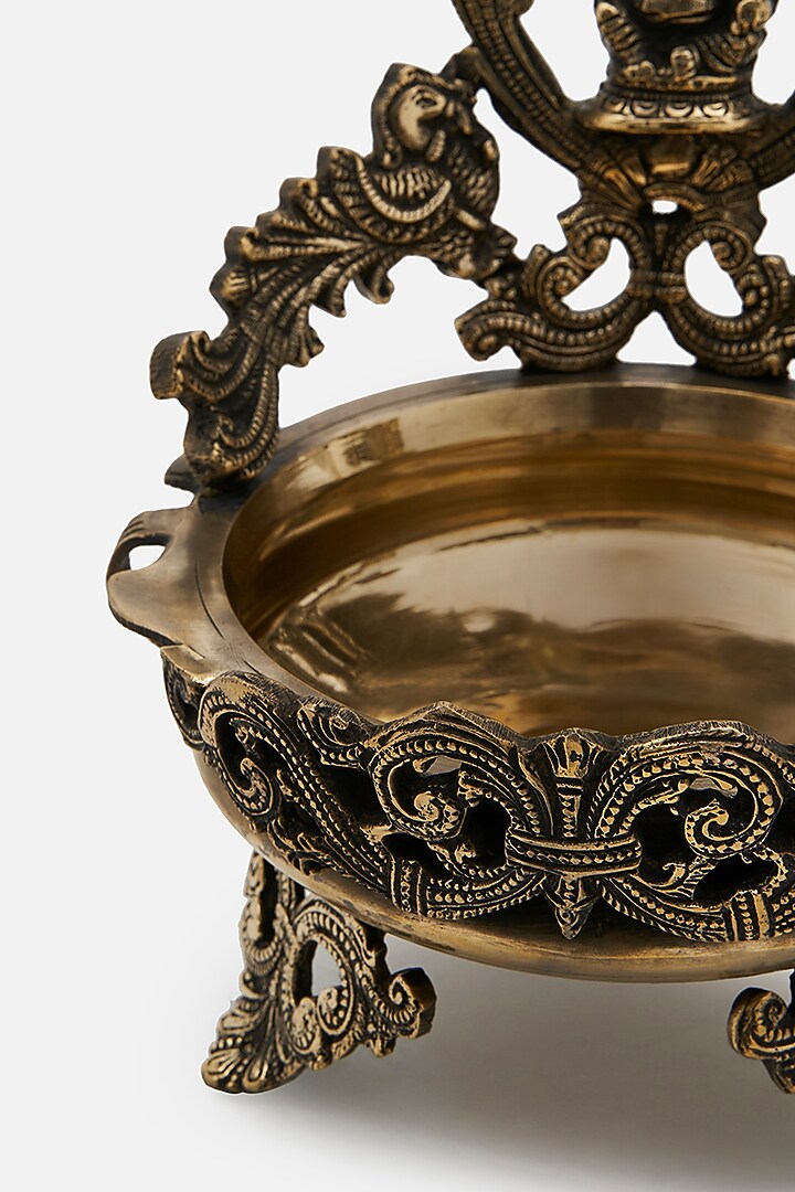 Gold Brass Ganesh Urli Bowl by DecorTwist at Pernia's Pop Up Shop