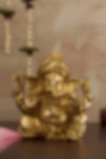 Gold Brass Ganesha Idol by DecorTwist at Pernia's Pop Up Shop