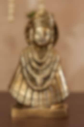 Gold Brass Lord Khatu Shyam Ji Idol by DecorTwist at Pernia's Pop Up Shop