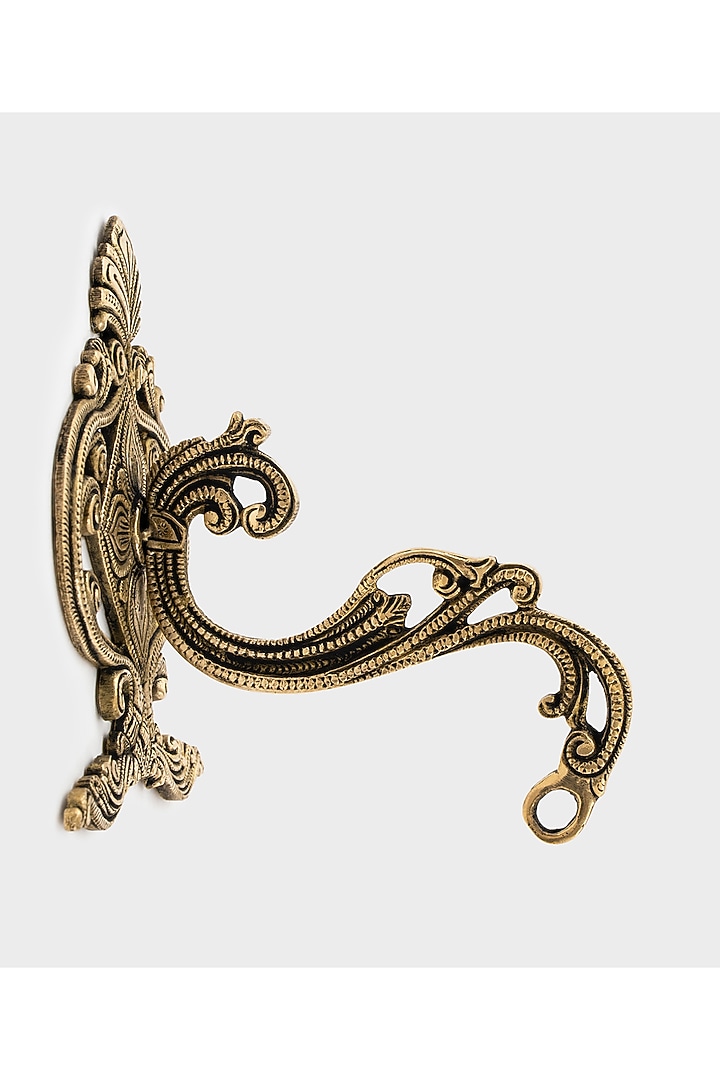 Golden Brass Fleur Wall Hook by DecorTwist at Pernia's Pop Up Shop
