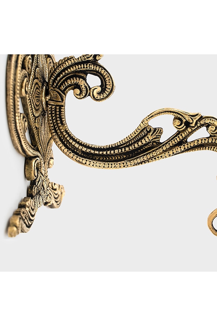 Golden Brass Fleur Wall Hook by DecorTwist at Pernia's Pop Up Shop