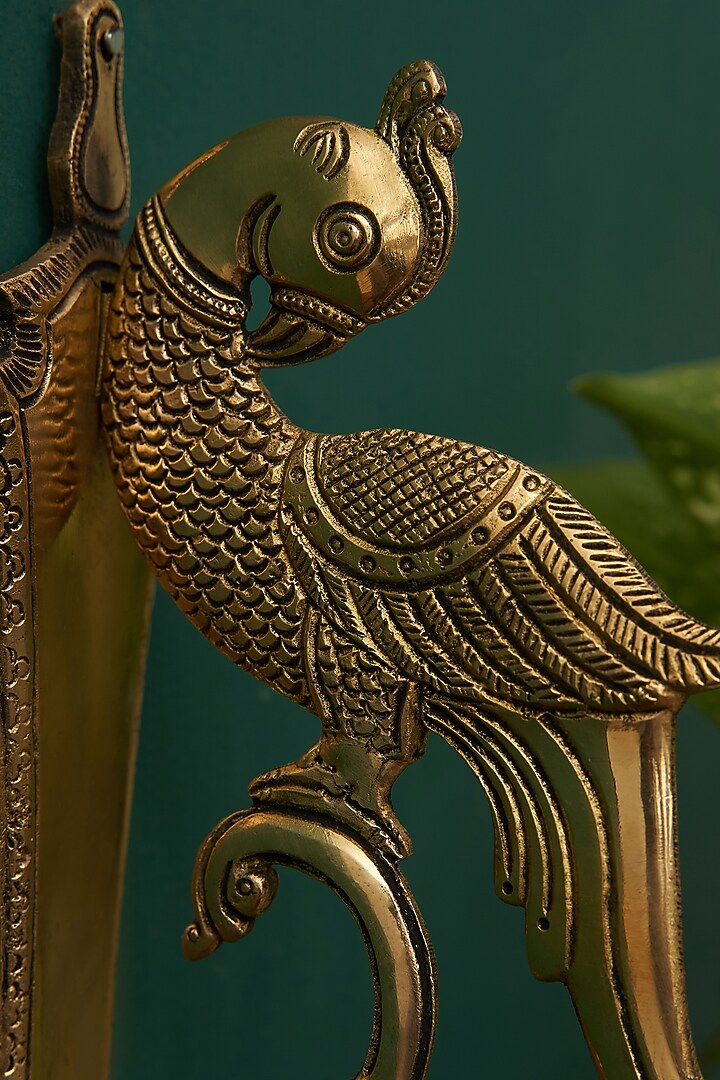 Golden Brass Wall Hook by DecorTwist at Pernia's Pop Up Shop