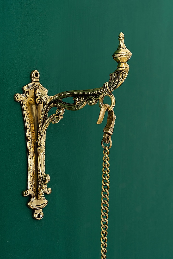 Golden Brass Meher Wall Hook by DecorTwist