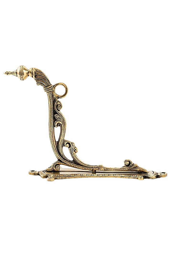 Golden Brass Meher Wall Hook by DecorTwist at Pernia's Pop Up Shop