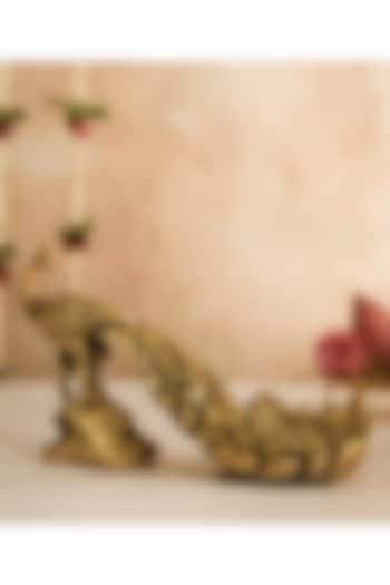 Gold Brass Peacock Showpiece by DecorTwist at Pernia's Pop Up Shop