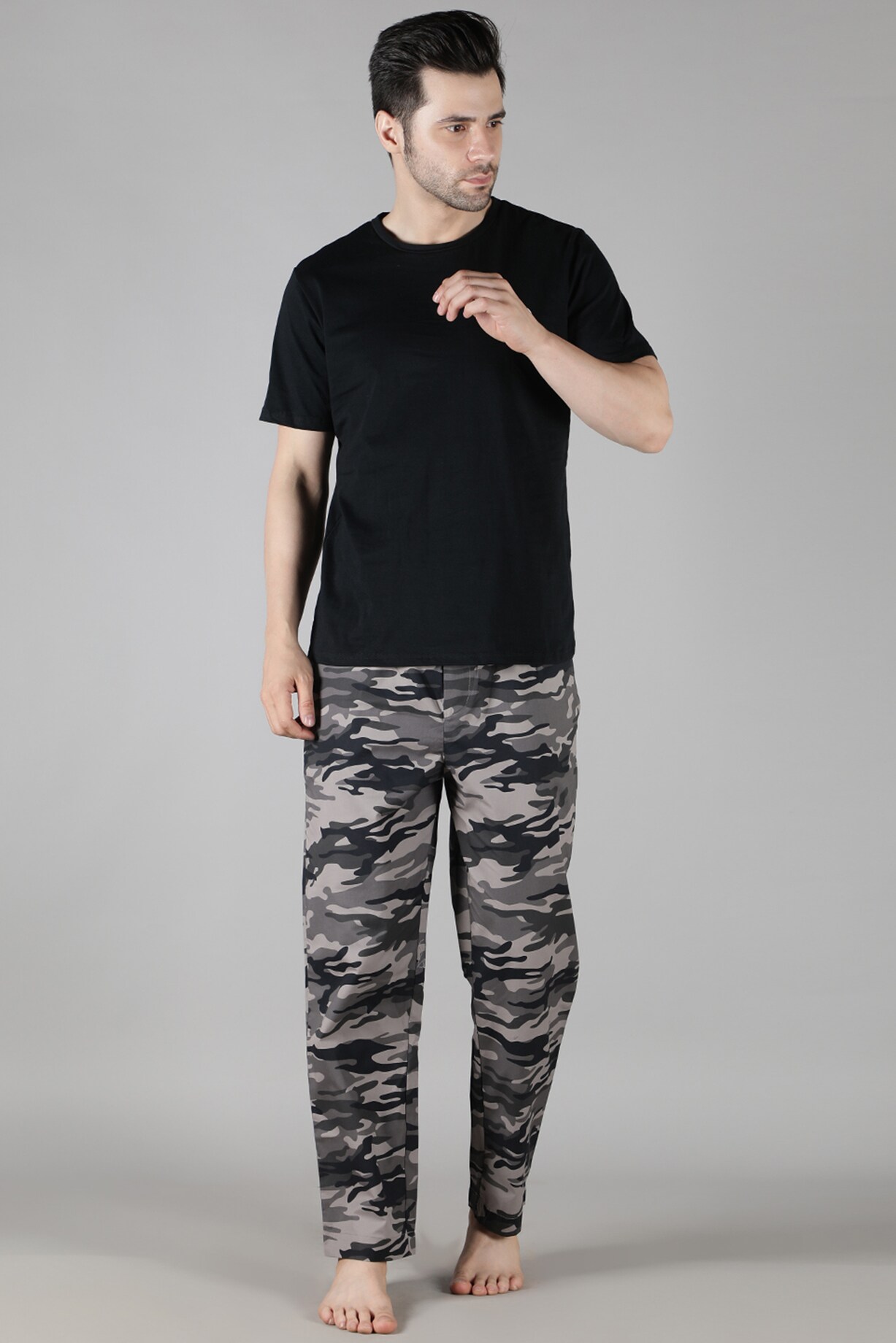 Mens camo best sale pj pants