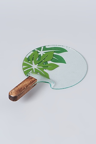 Hand Painted Glass Shovel Platter by Dune Homes