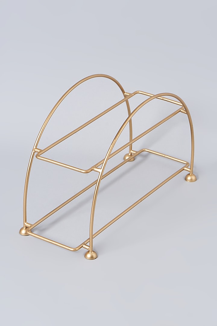 White & Gold Glass Two-Tiered Platter by Dune Homes at Pernia's Pop Up Shop
