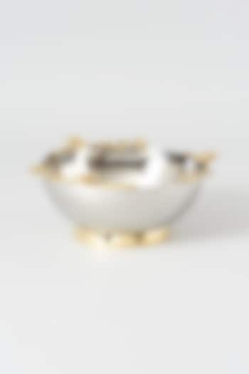 Silver & Gold Stainless Steel Serving Bowl by Dune Homes