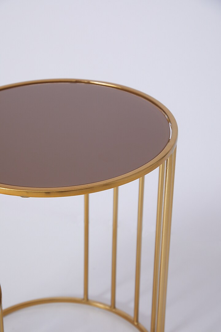 Brown & Gold Accent Tables (Set of 2) by Dune Homes at Pernia's Pop Up Shop