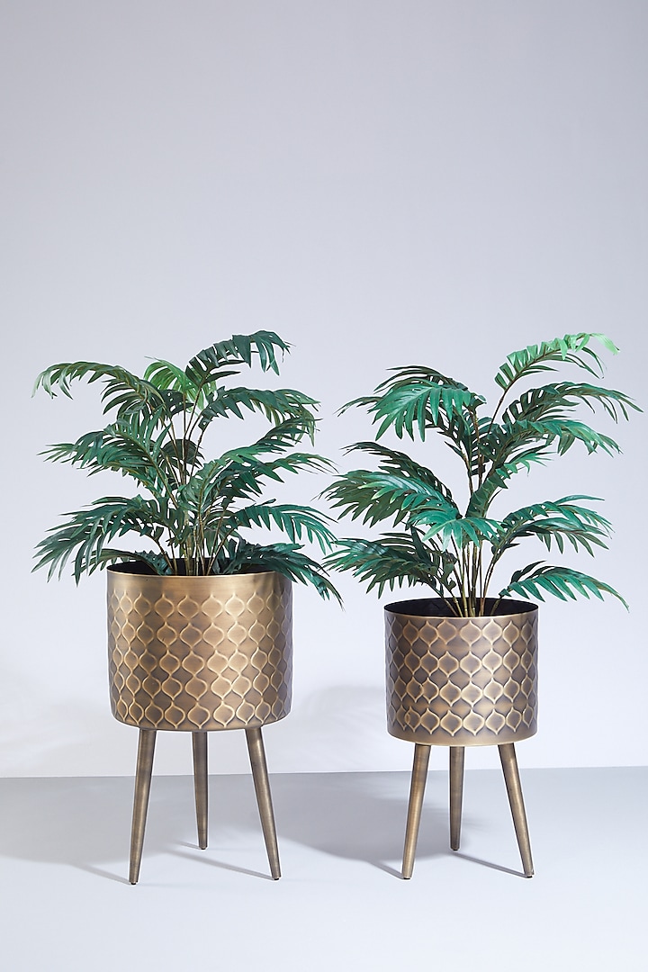 Bronze Planters (Set of 2) by Dune Homes at Pernia's Pop Up Shop