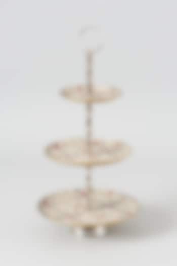 Multi-Coloured Ceramic Three-Tier Cake Stand by Dune Homes
