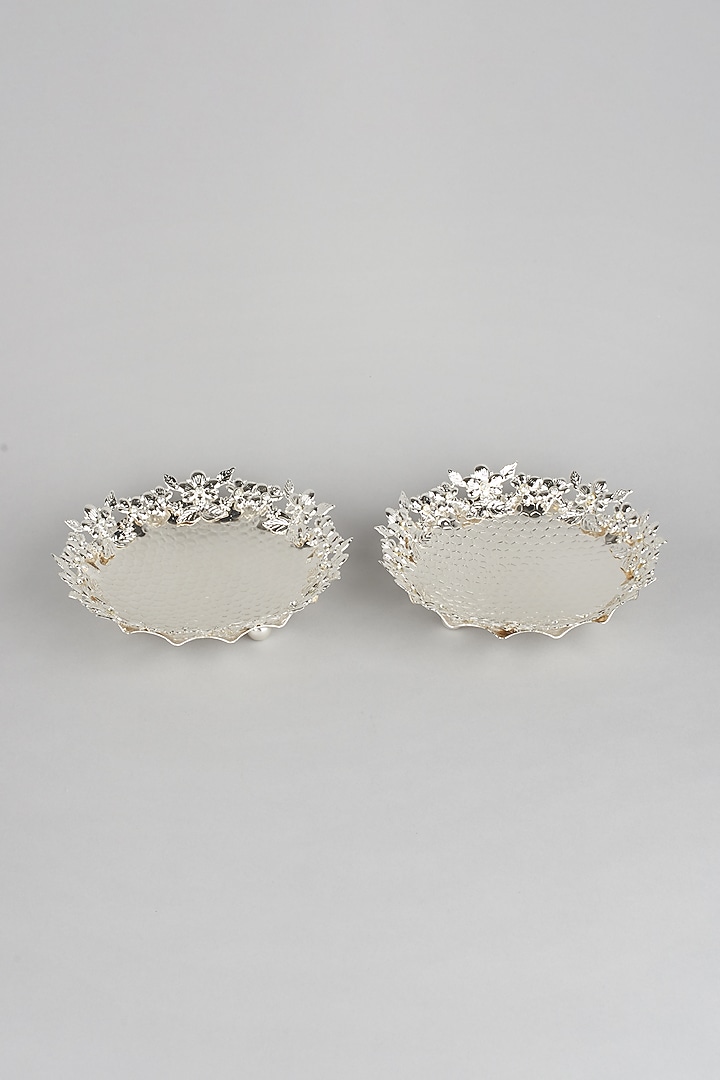 Silver Platters In German Silver (Set of 2) by Dune Homes at Pernia's Pop Up Shop