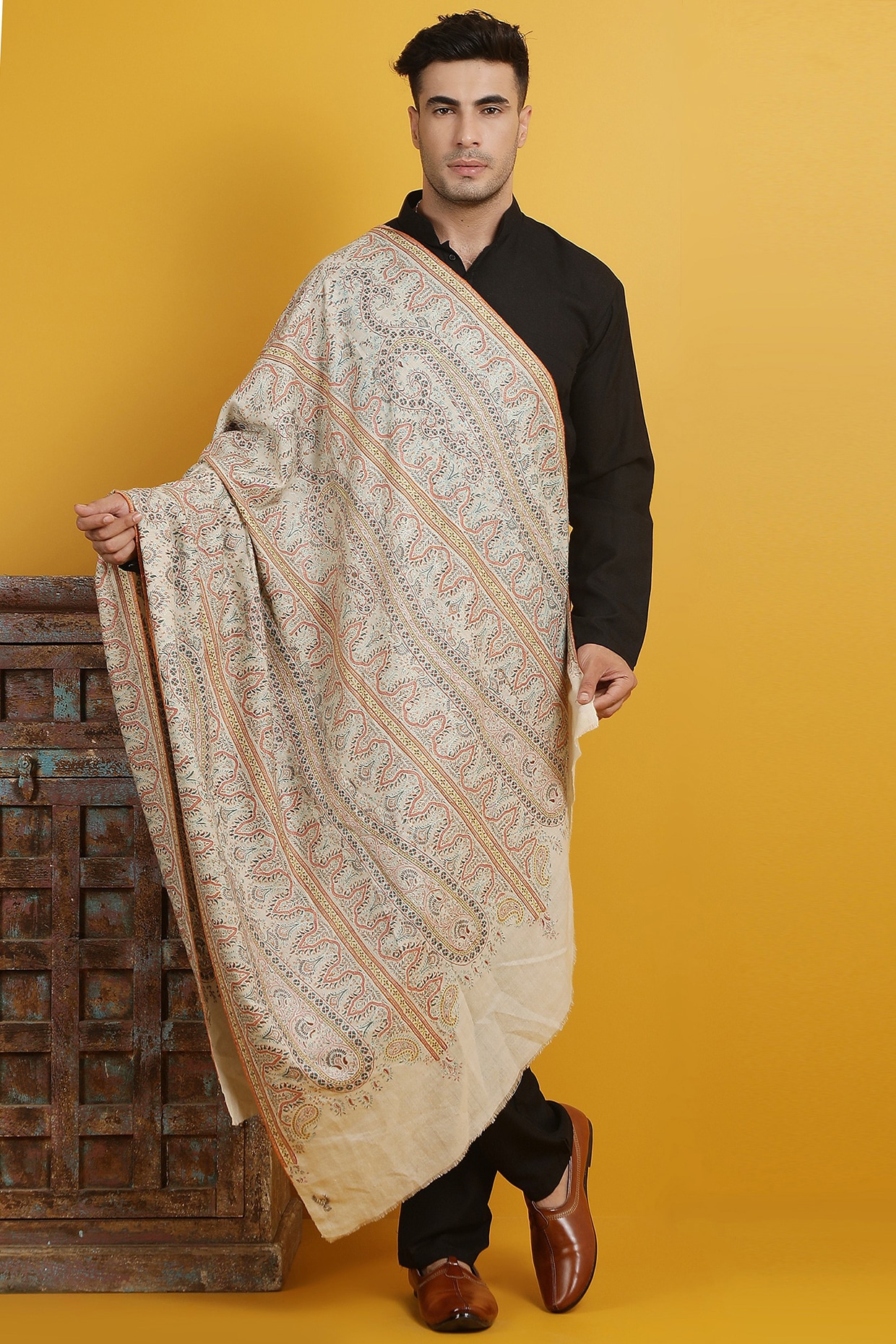 nude pashmina shawl