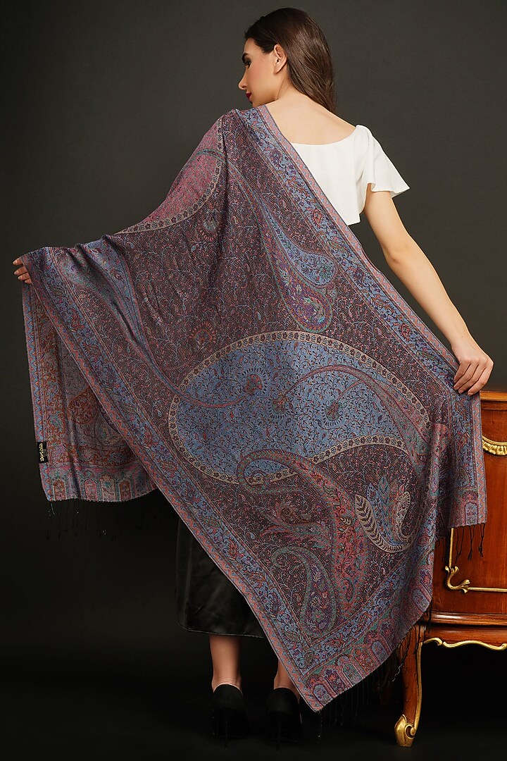 Purple Handwoven Stole by DUSALA ACCESSORIES at Pernia's Pop Up Shop