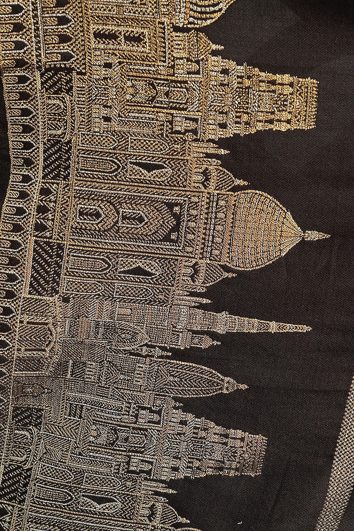 Black Pashmina Stole by DUSALA ACCESSORIES at Pernia's Pop Up Shop