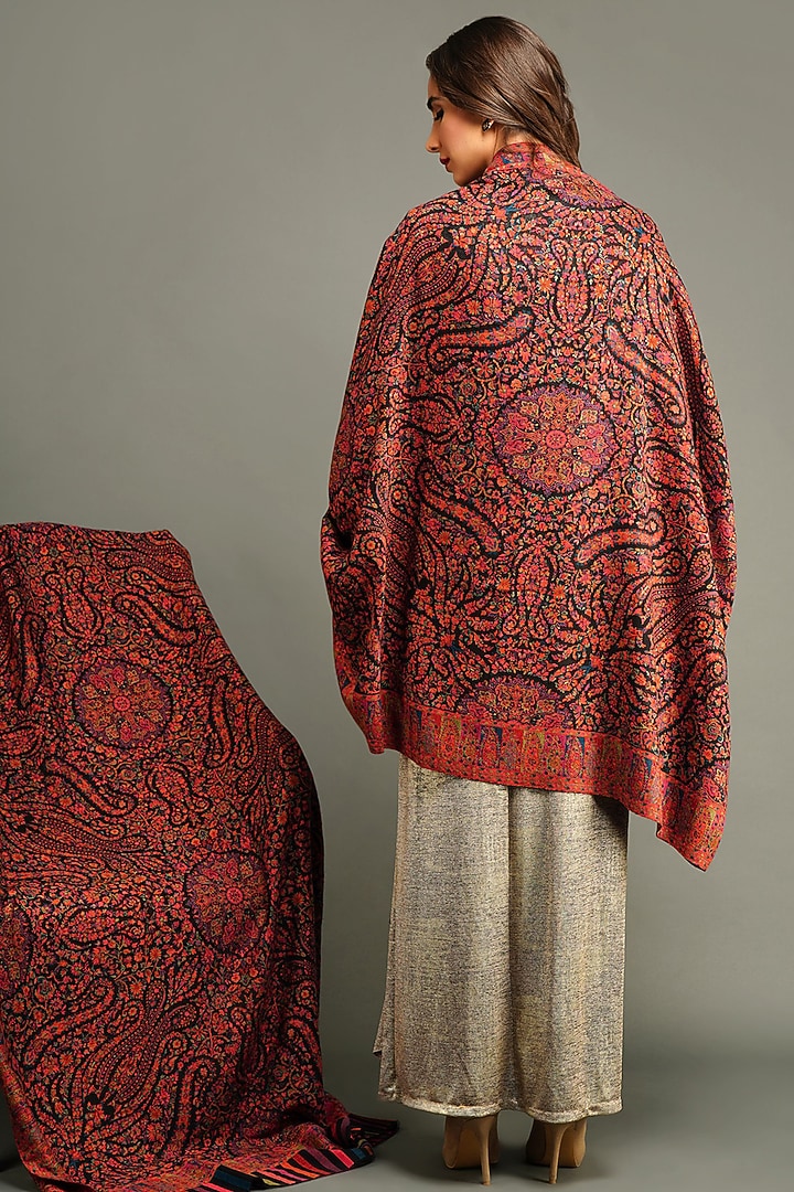 Multi-Colored Handmade Pashmina Shawl by DUSALA  ACCESSORIES at Pernia's Pop Up Shop