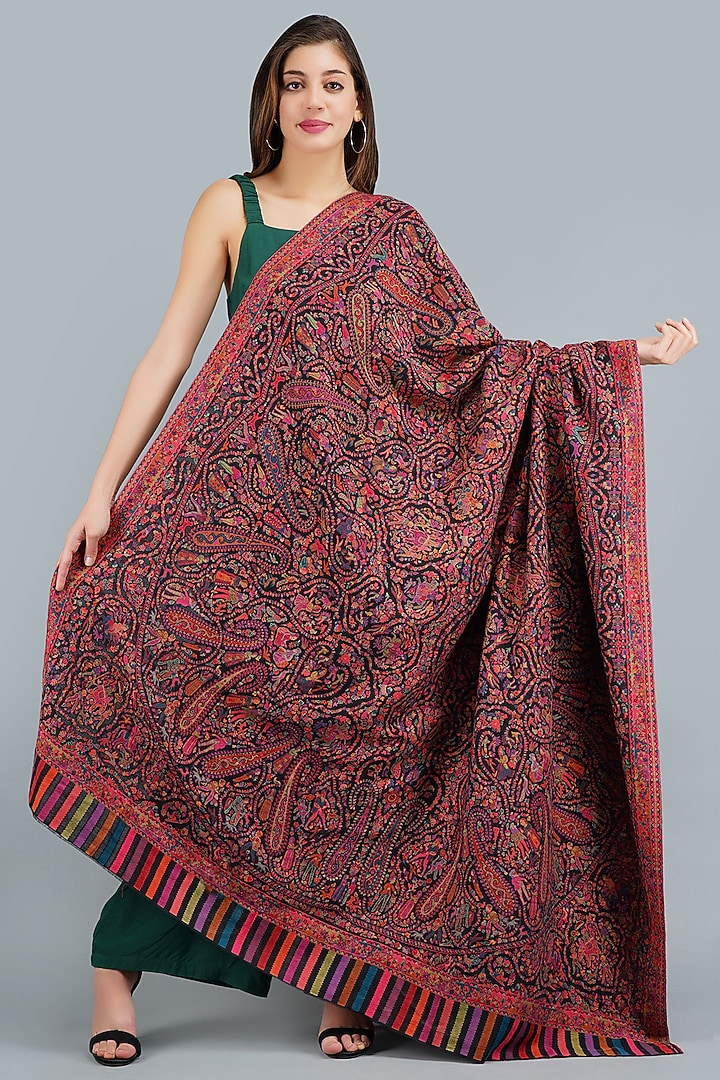 Multi-Colored Pashmina Shawl by DUSALA  ACCESSORIES at Pernia's Pop Up Shop