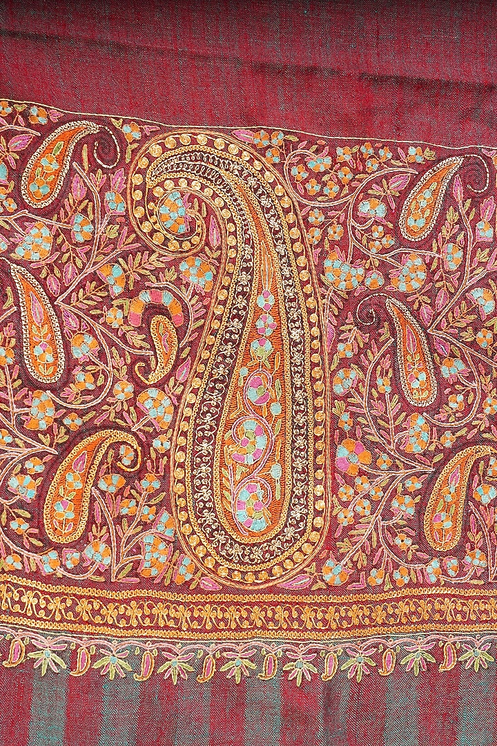 Pink Handwoven Shawl by DUSALA ACCESSORIES at Pernia's Pop Up Shop