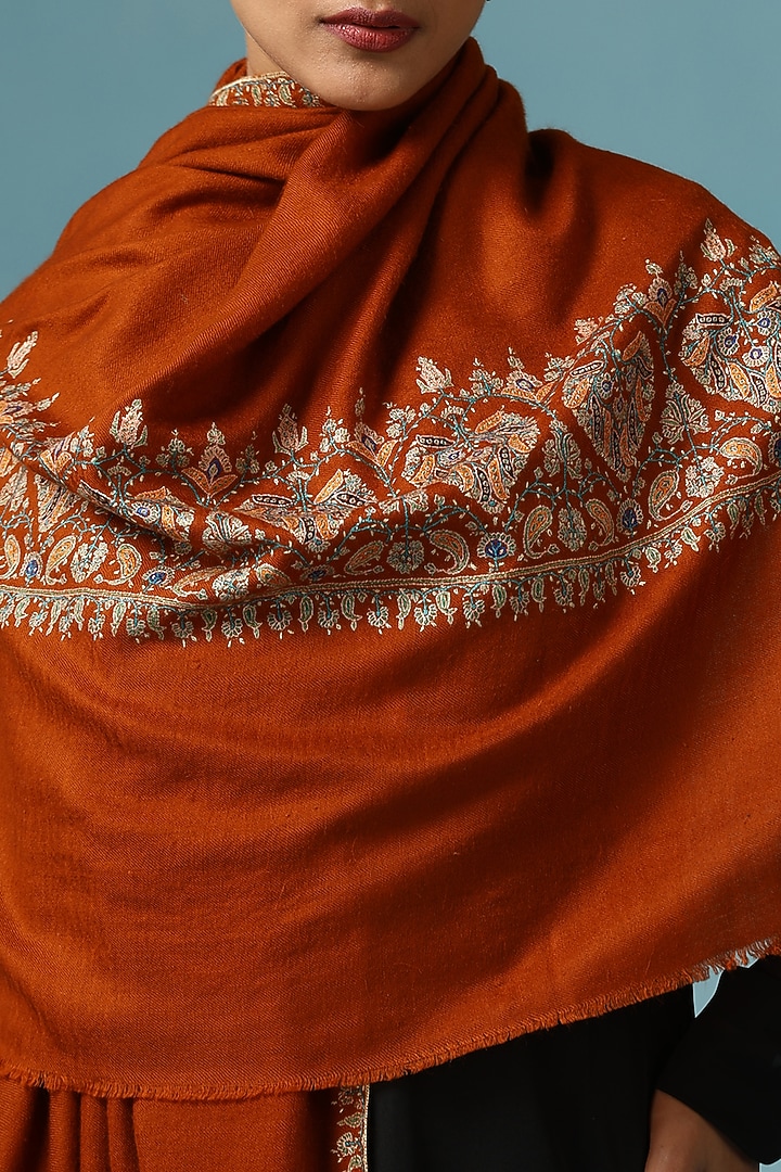 Pashmina Scarf Rust Colored Shawl Rust Color Scarf 'The Classic