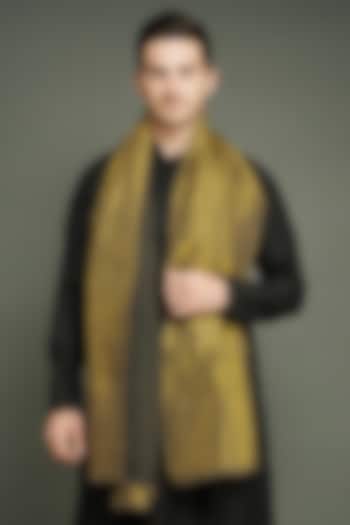 Golden Pashmina Reversible Shawl  by Dusala Men at Pernia's Pop Up Shop