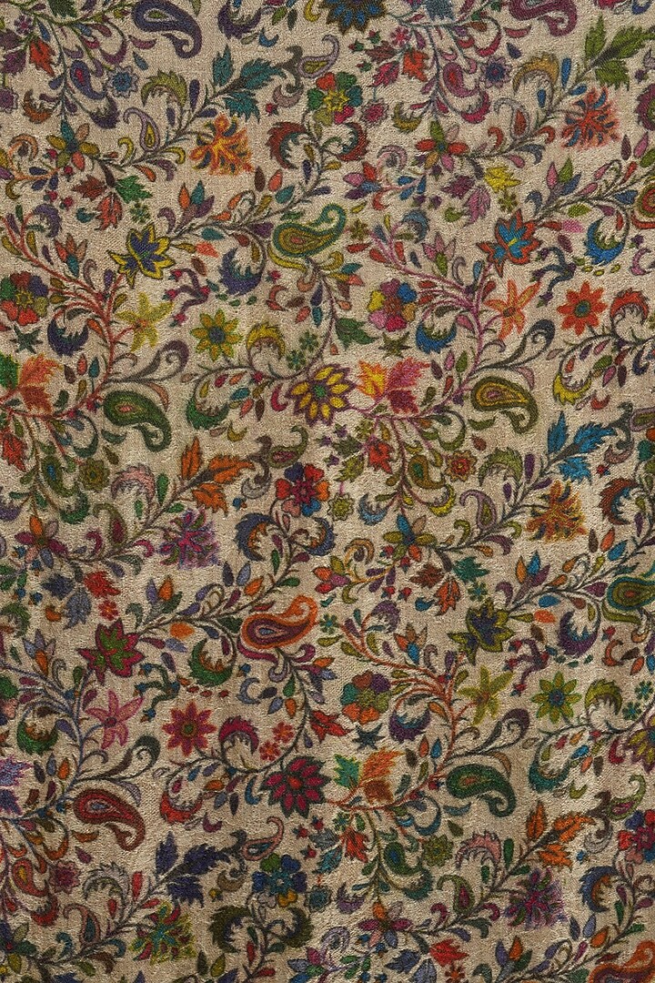 Multi-Colored Kalamkari Printed Stole by Dusala Men at Pernia's Pop Up Shop
