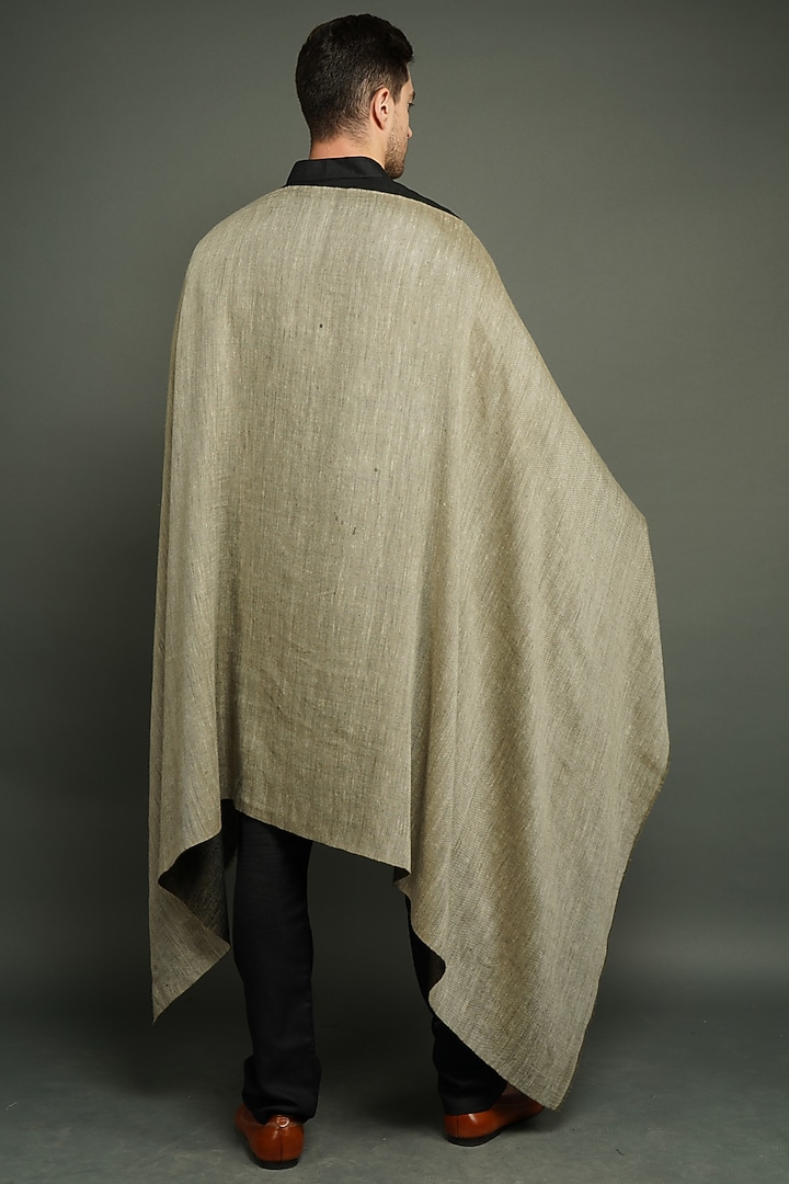 Grey Pashmina Blend Stole by Dusala Men at Pernia's Pop Up Shop