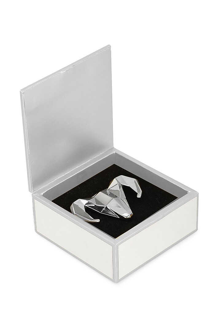 Silver Toned Alloy Brooch by Dusala Men at Pernia's Pop Up Shop
