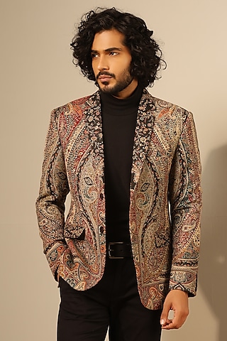 Printed blazer mens 2025 online india