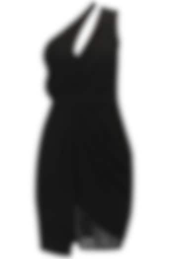 Black one-shoulder dress by Dauphine