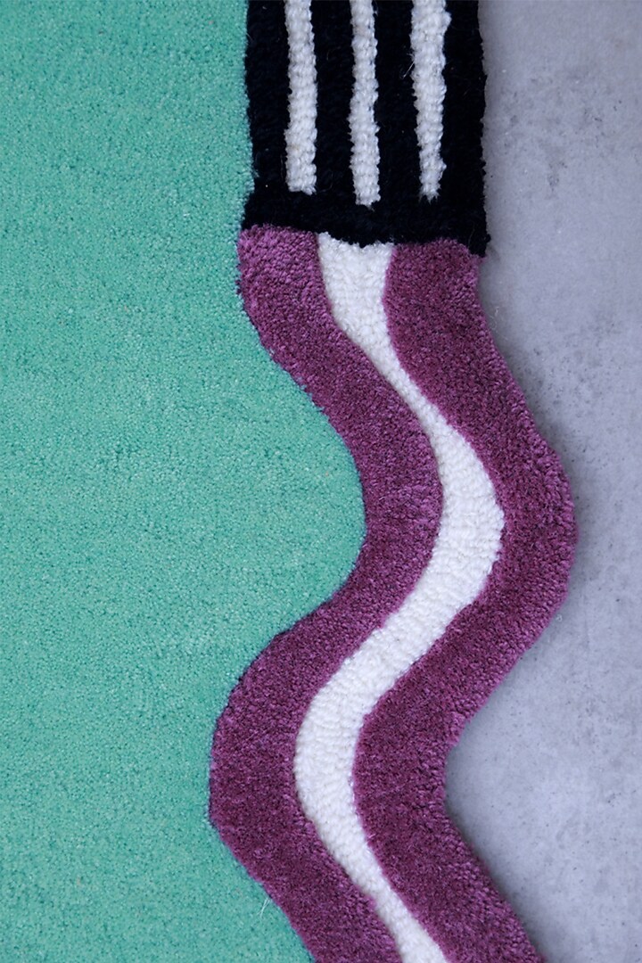 Multi-Colored Wool Tufted Carpet by Neytt Homes at Pernia's Pop Up Shop
