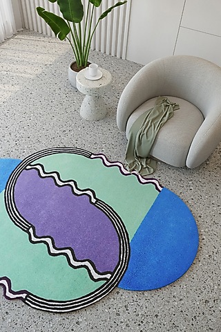 Multi-Colored Wool Tufted Carpet by Neytt Homes