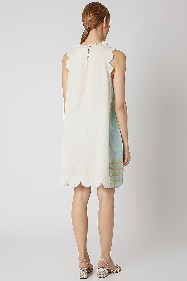 Off White Khadi Shift Summer Dress by DVAA at Pernia's Pop Up Shop