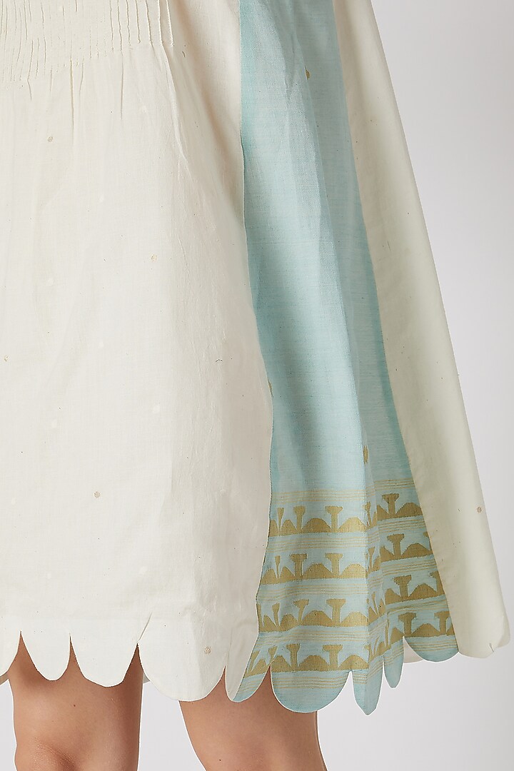 Off White Khadi Shift Summer Dress by DVAA at Pernia's Pop Up Shop
