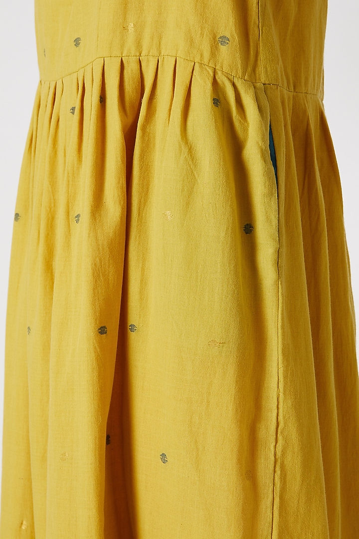 Mustard Yellow Summer Dress With Tassels by DVAA at Pernia's Pop Up Shop