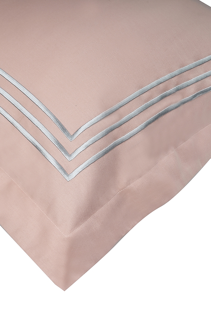 Coral Peach Cotton Bedsheet Set by Veda Homes at Pernia's Pop Up Shop