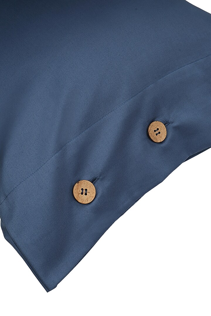 Moonlight Blue Cotton Bedsheet Set by Veda Homes at Pernia's Pop Up Shop