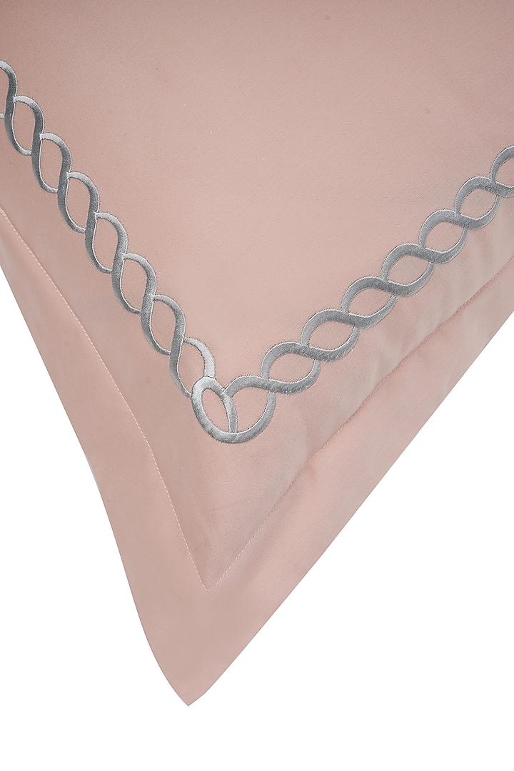 Coral Peach Cotton Bedsheet Set by Veda Homes at Pernia's Pop Up Shop