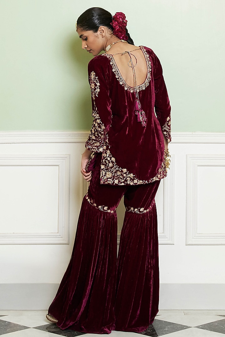 VELVET CUTOUT GARARA SET