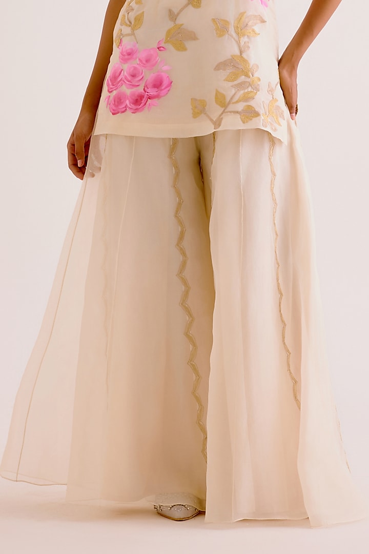 Bessie Organza Pink Kurta Set main image 1
