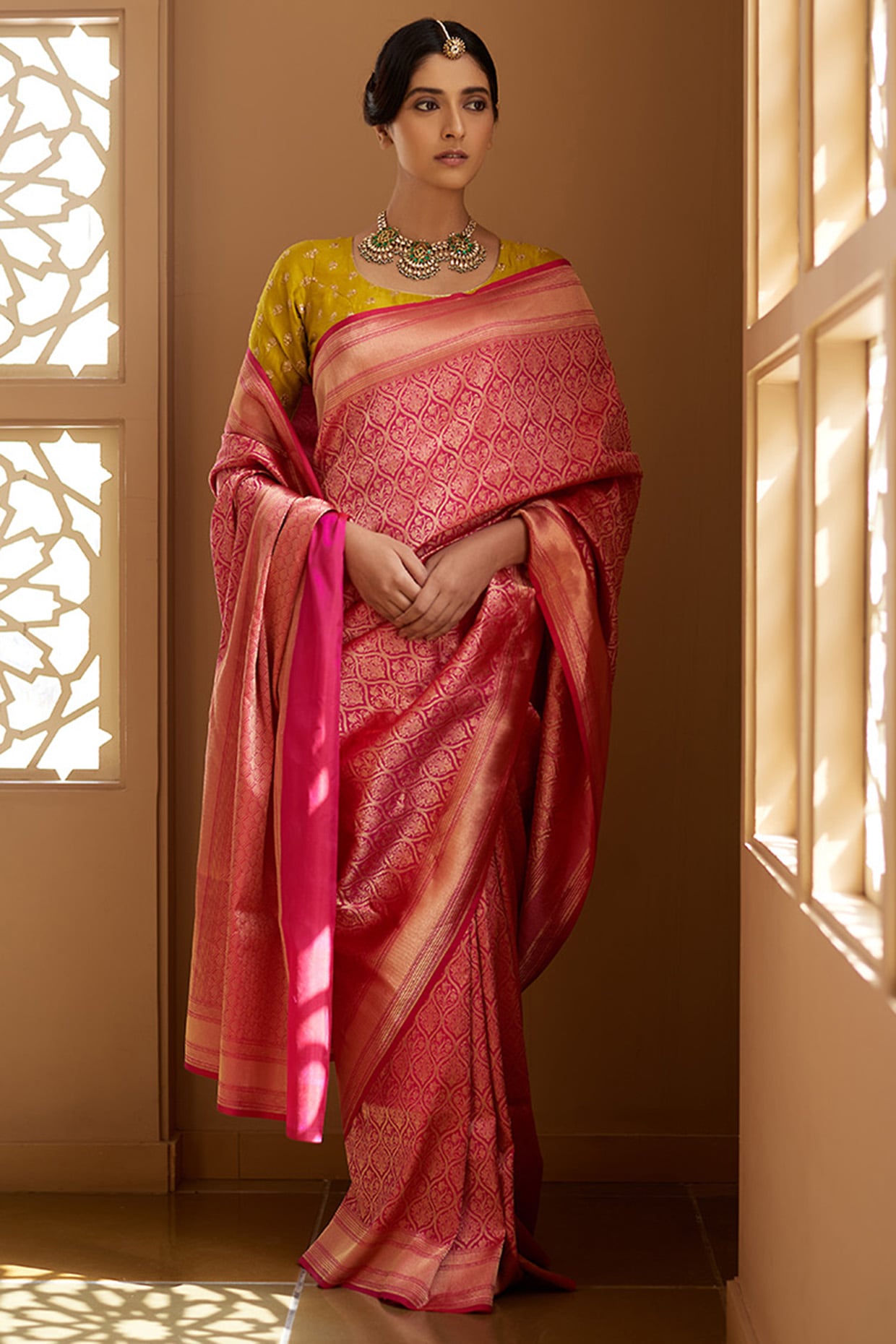 Pure Katan Silk Handloom Banarasi Saree - Tanchui Brocade – The Crafts  Banaras
