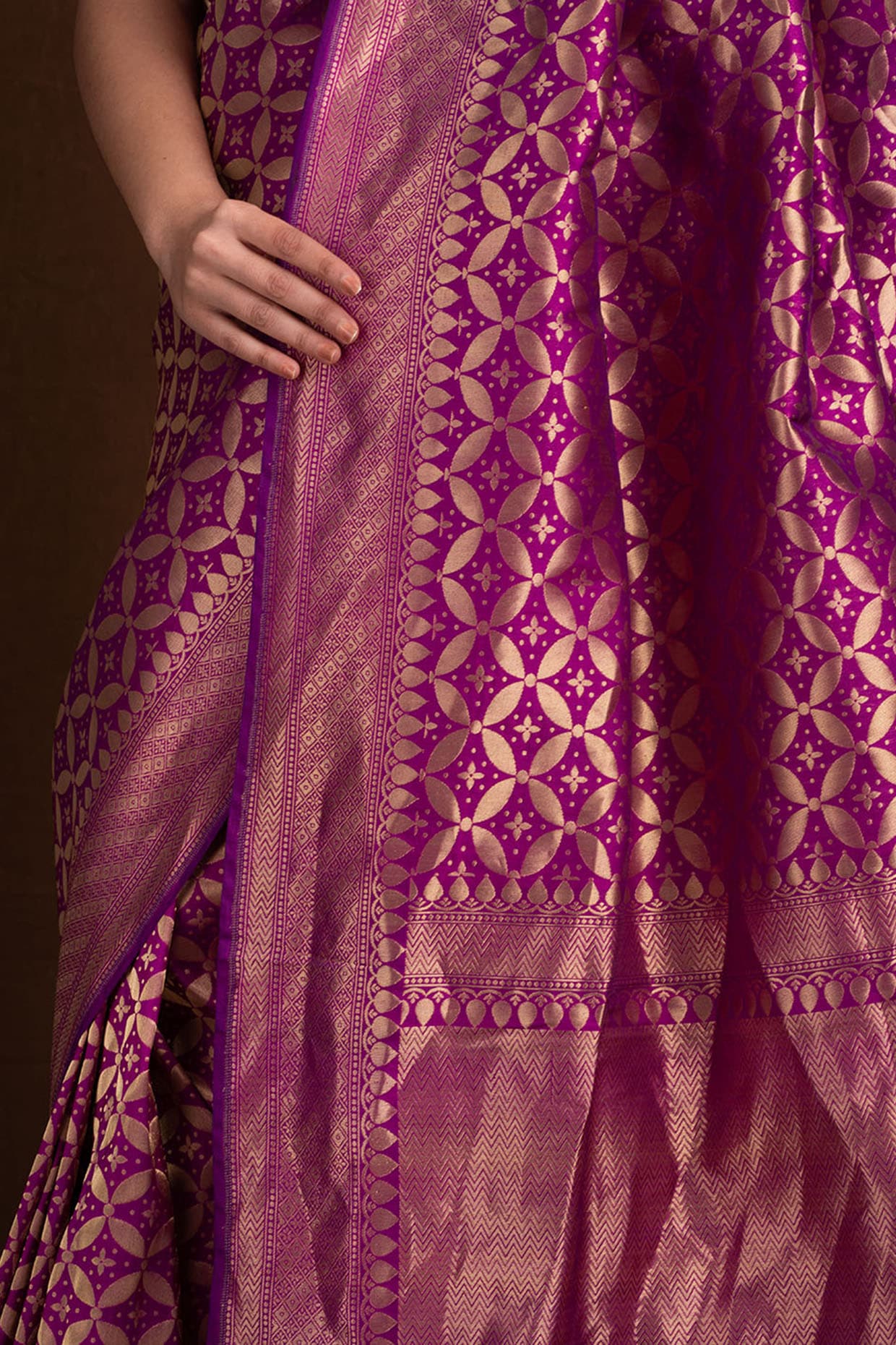 Shop Weaving Magenta Banarasi Silk Designer Traditional Saree Online :  187695 - Saree