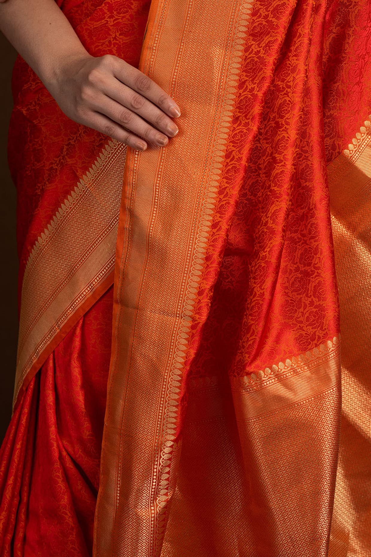 Rani Pink Pure Soft Satin Silk Tanchoi Jamawar Banarasi Handloom Saree |  Elegant saree, Stylish sarees, Handloom saree