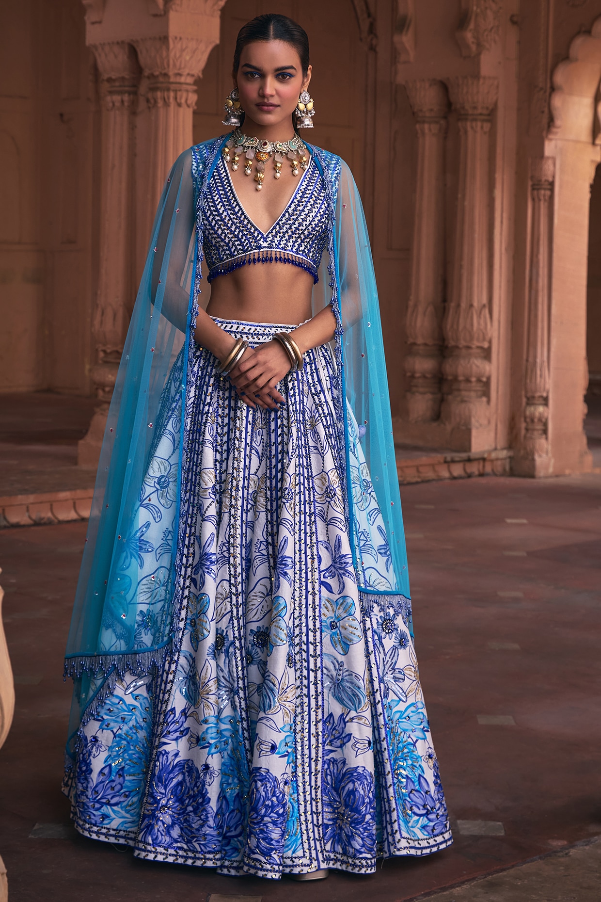 Indigo- KAR - Lehenga 60-537 Blue main image 0