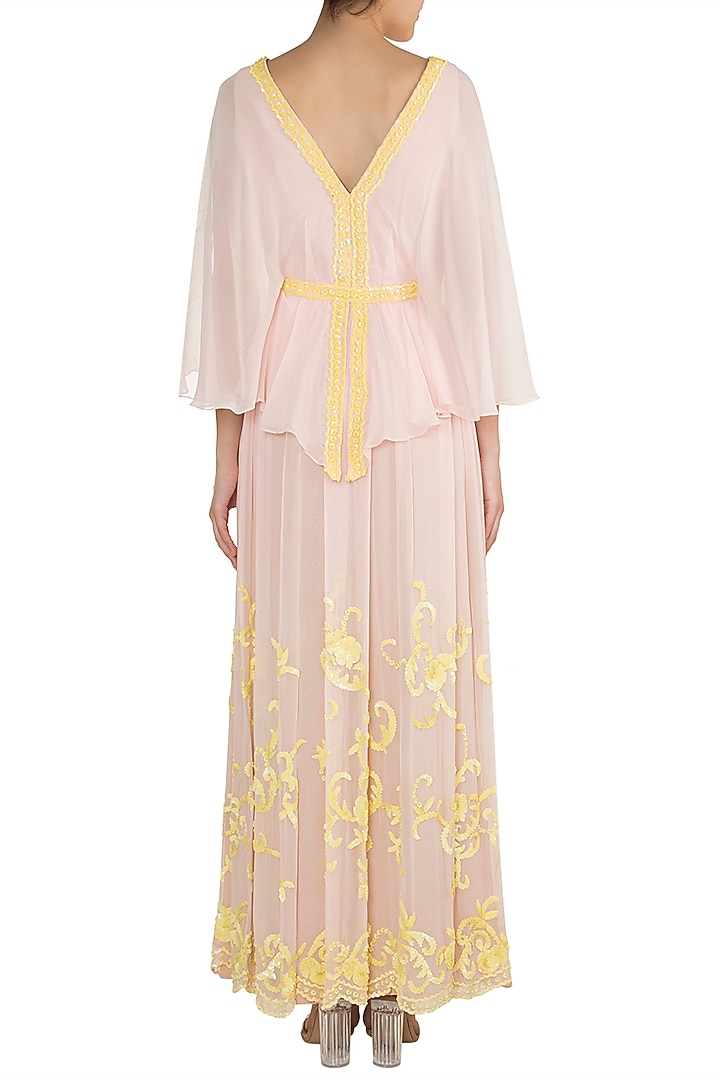 Blush Pink Embroidered Wedding Anarkali With Dupatta by DiyaRajvvir at Pernia's Pop Up Shop