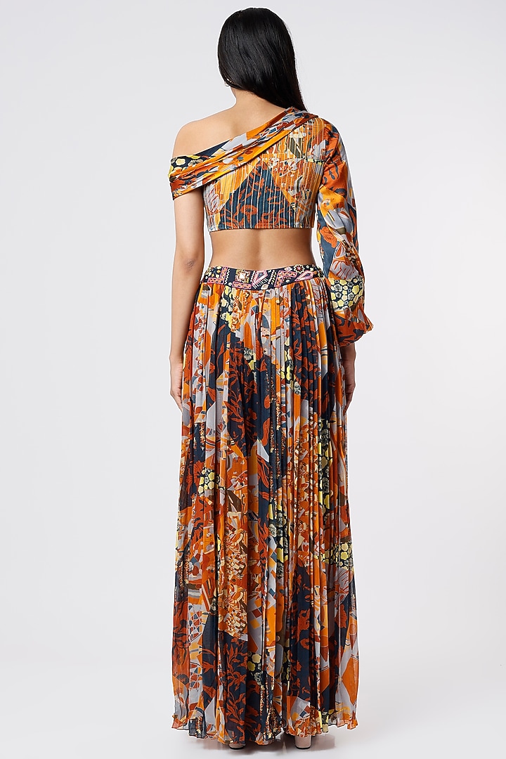 Multi-Colored Printed Palazzo Pant Set by DiyaRajvvir at Pernia's Pop Up Shop