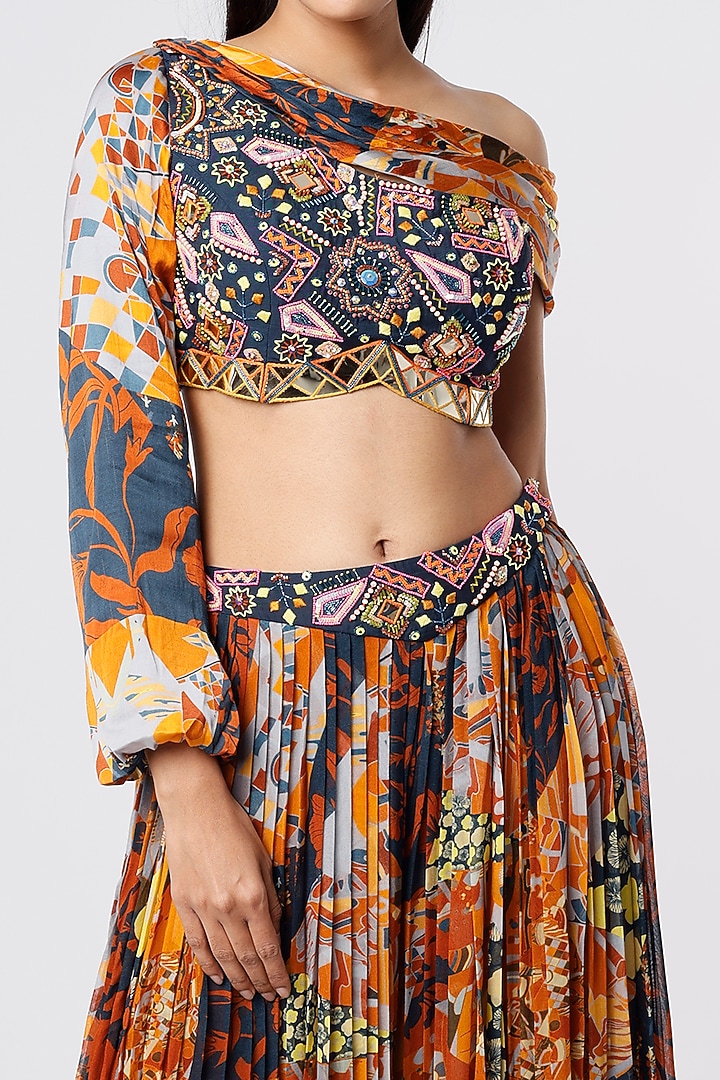 Multi-Colored Printed Palazzo Pant Set by DiyaRajvvir at Pernia's Pop Up Shop