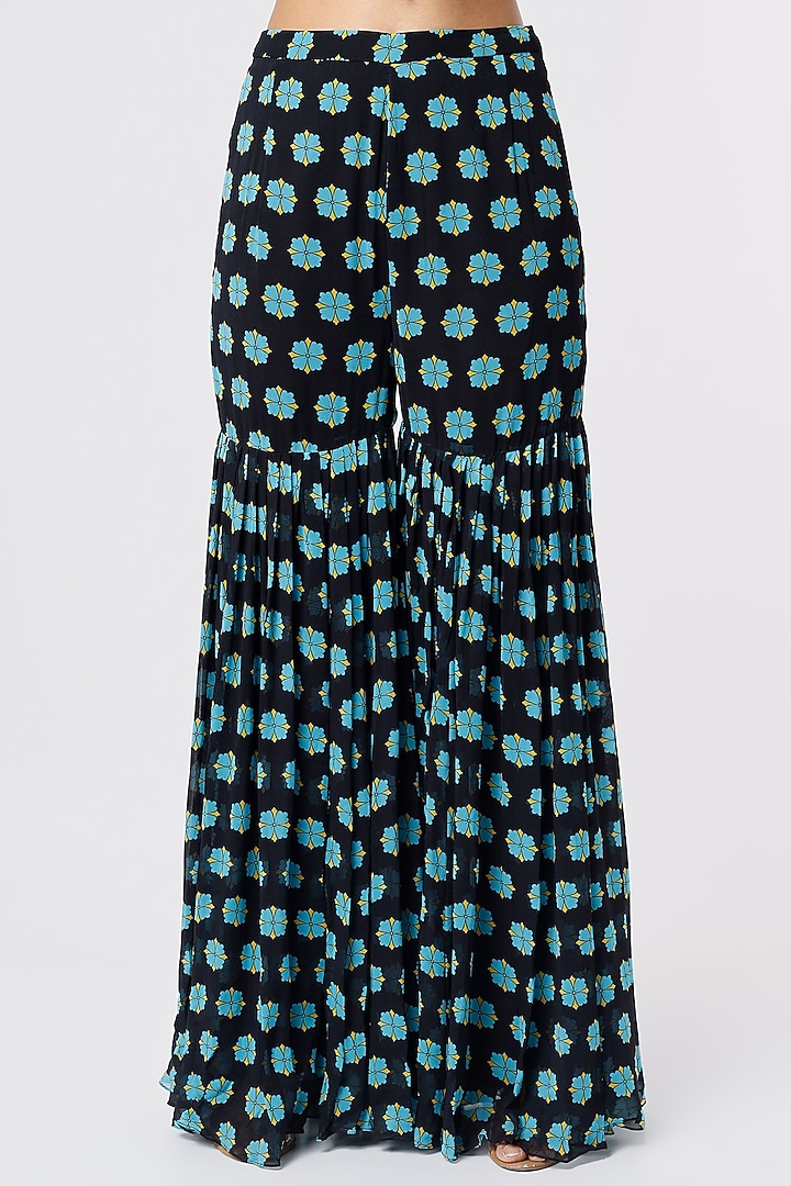 Multi-Colored Cape Set With Aztec Print by DiyaRajvvir at Pernia's Pop Up Shop