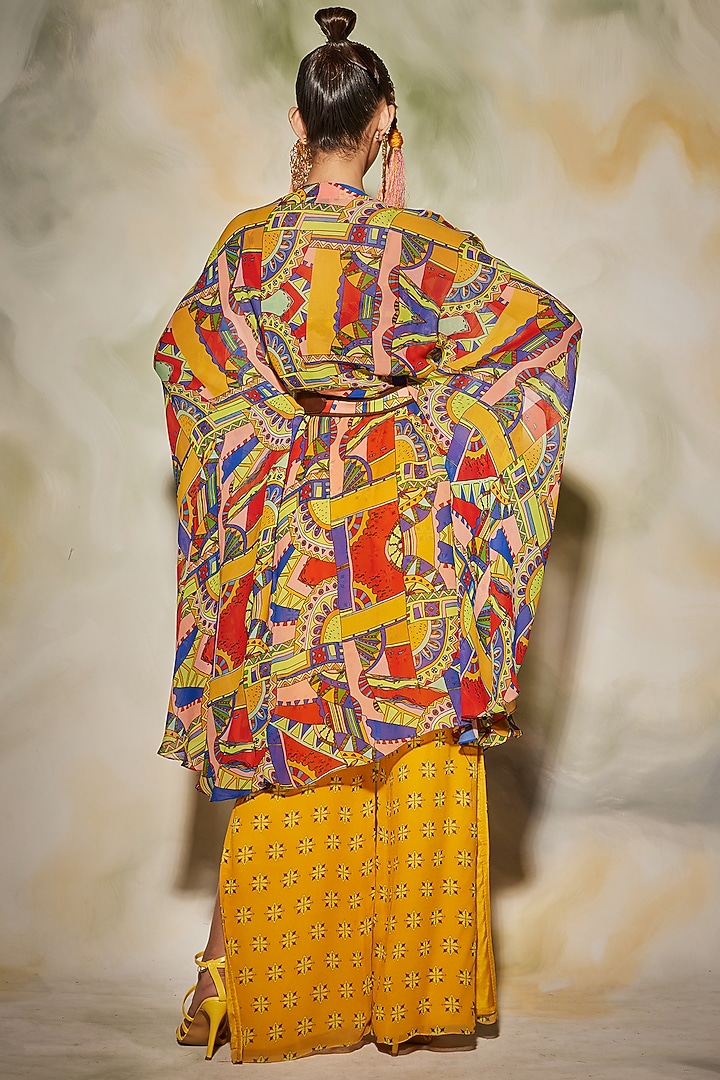 Multi-Colored Printed Kaftan Set by DiyaRajvvir at Pernia's Pop Up Shop