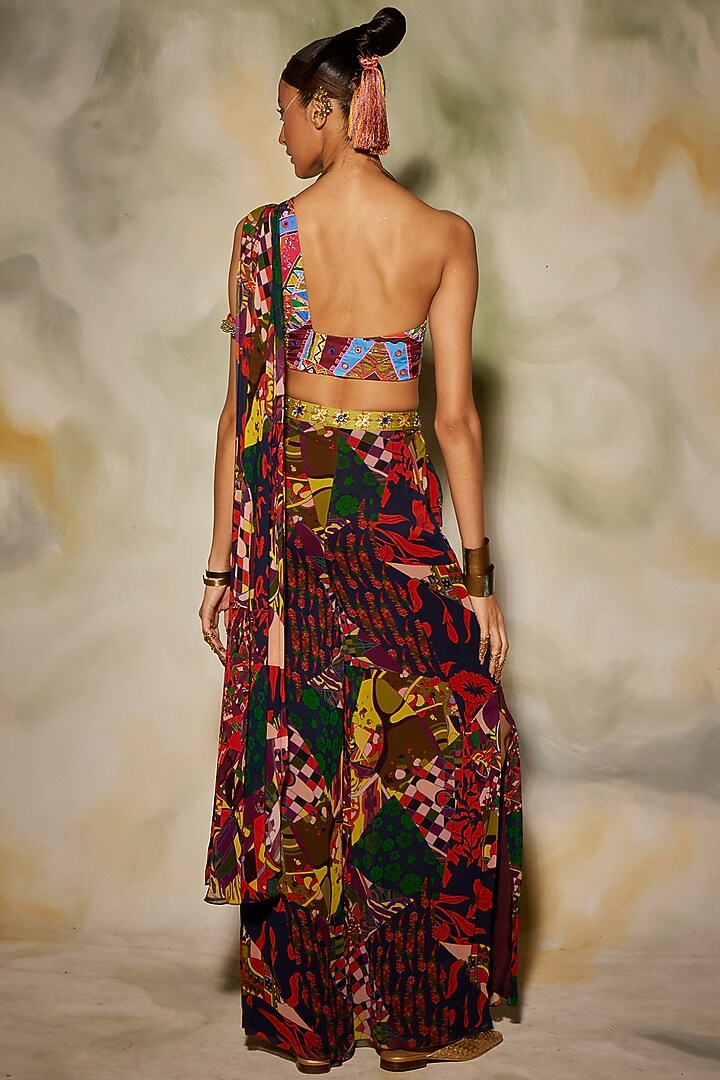 Multi-Colored Printed Pant Set by DiyaRajvvir at Pernia's Pop Up Shop